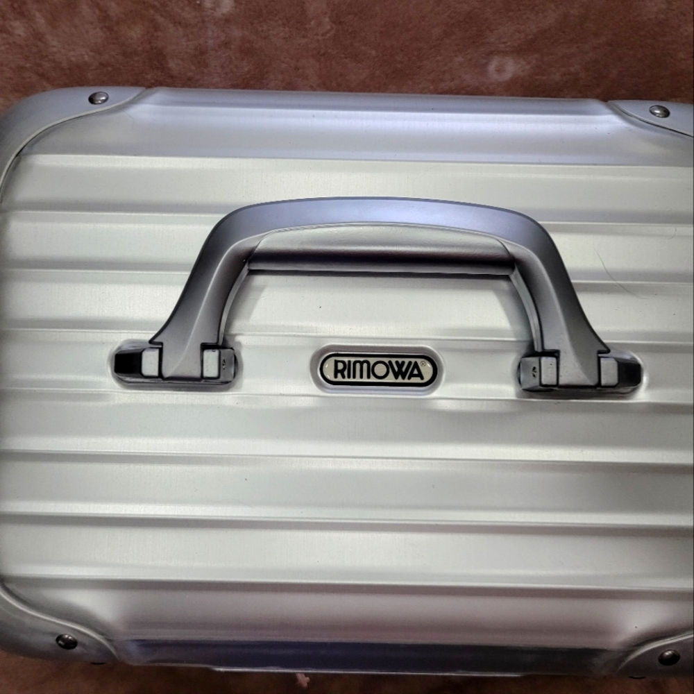 Rimowa Porsche Aluminum Beauty Case 13"x 9"x 10" not new but in great condition